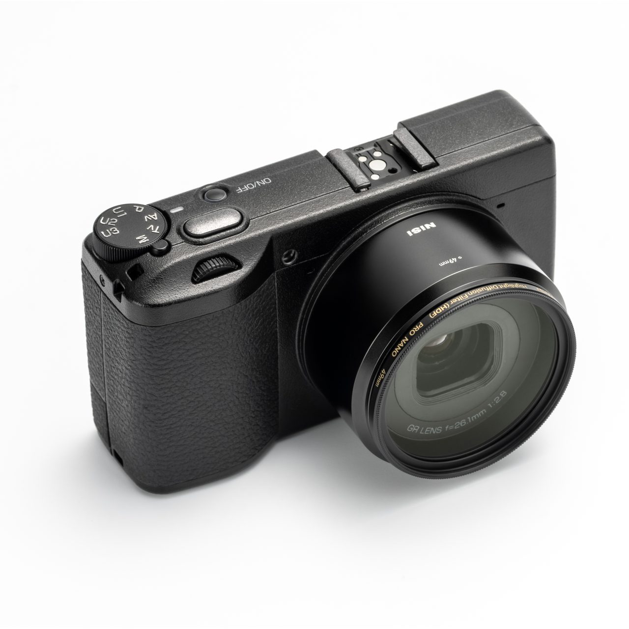 RICOH GR III + ユリシーズ本革ケース + NiSiレンズアダプタ GR III用レンズアダプター PR-11 | NiSi レンズフィルター